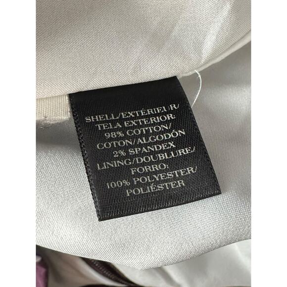 Ann Taylor Skirt Womens 6 Pencil Straight Purple Blue Stripe Stretch Office Work - Picture 4 of 6